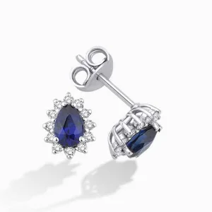 1.44 ct Safir Küpe