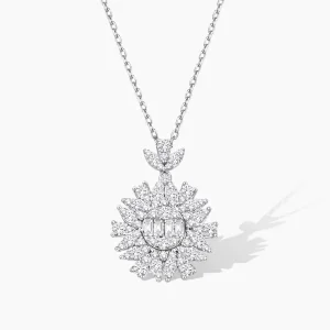0.44 ct Pırlanta Baget Kolye