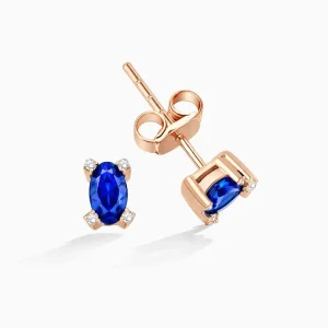0.47 ct Safir Küpe