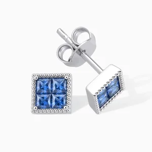 0.46 ct Safir Küpe