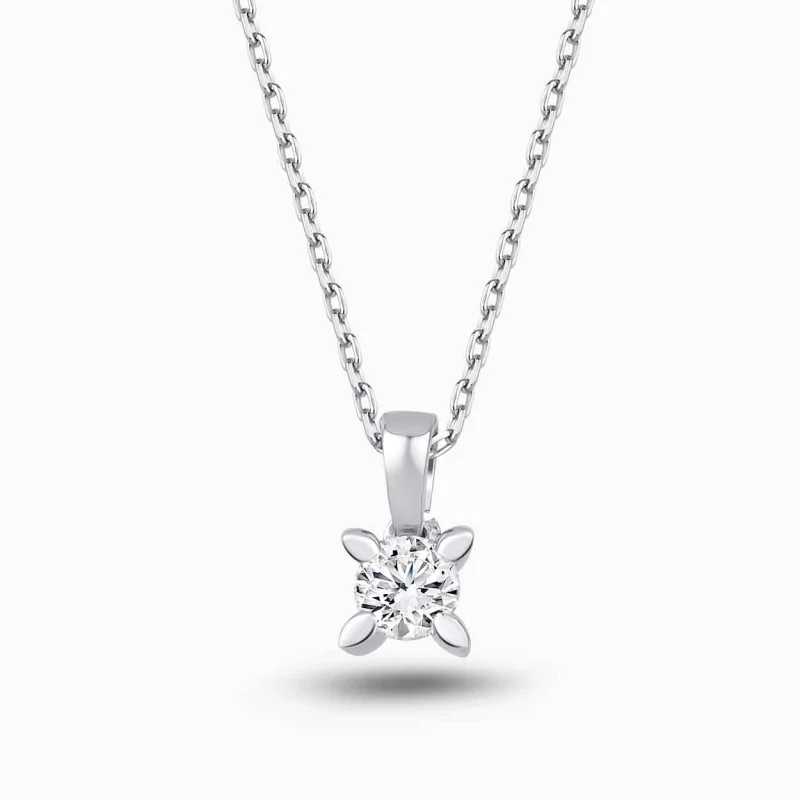 0.20 ct Pırlanta Tektaş Kolye
