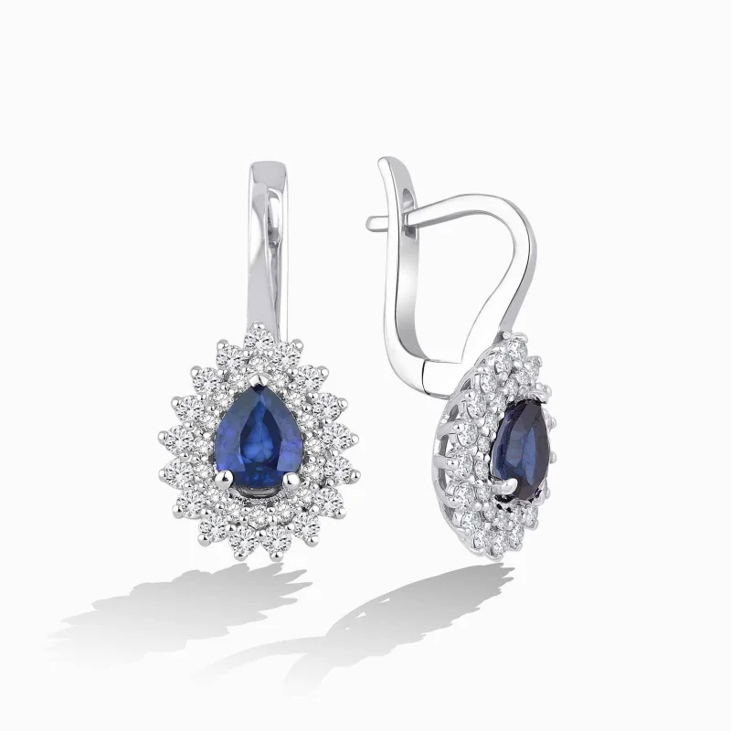 2.33 ct Safir Küpe
