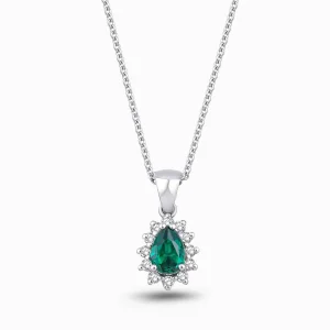 0.50 ct Zümrüt Kolye