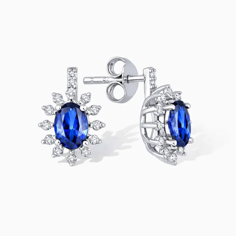 1.11 ct Safir Küpe