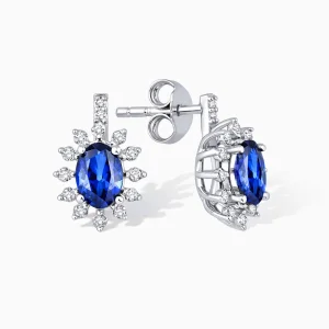 1.11 ct Safir Küpe