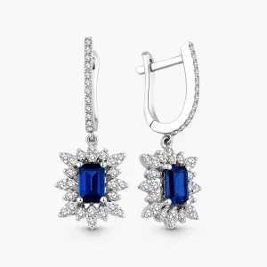 2.00 ct Safir Küpe