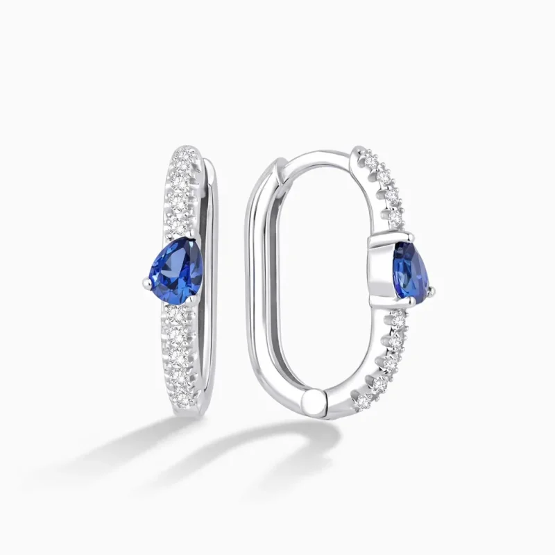 0.49 ct Safir Küpe
