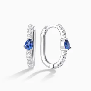 0.49 ct Safir Küpe