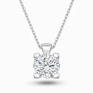 0.90 ct Pırlanta Tektaş Kolye