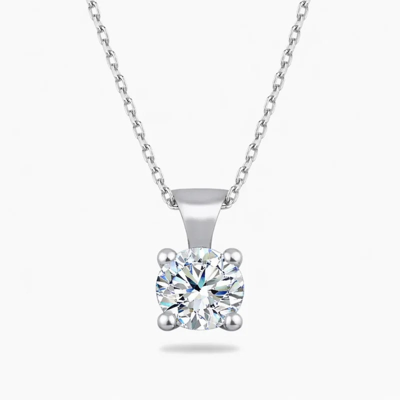0.38 ct Pırlanta Tektaş Kolye