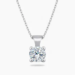 0.38 ct Pırlanta Tektaş Kolye