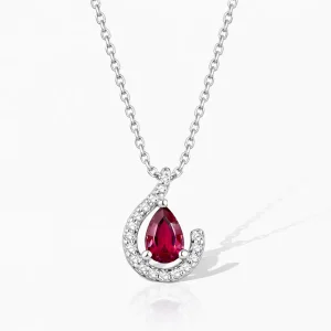 0.60 ct Yakut Kolye