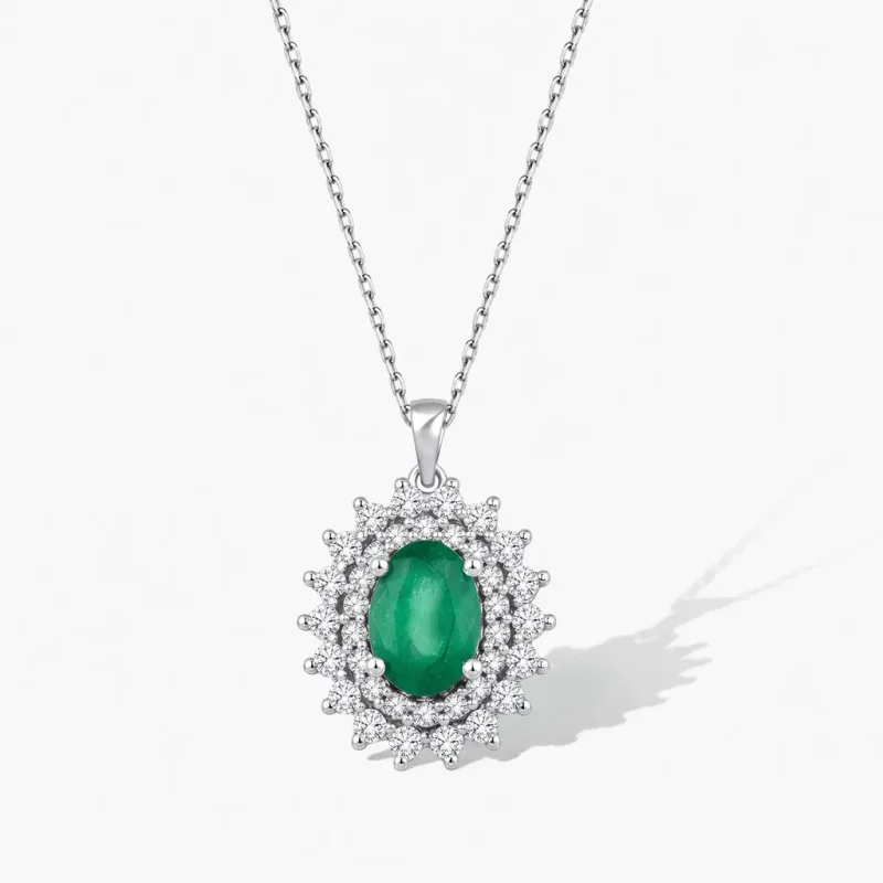 1.13 ct Zümrüt Kolye