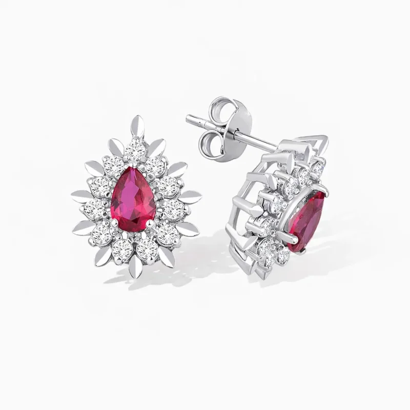 0.67 ct Yakut Küpe