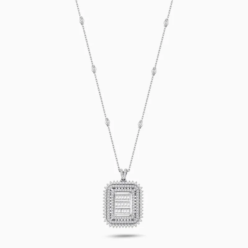 1.92 ct Pırlanta Baget Kolye