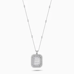 1.92 ct Pırlanta Baget Kolye