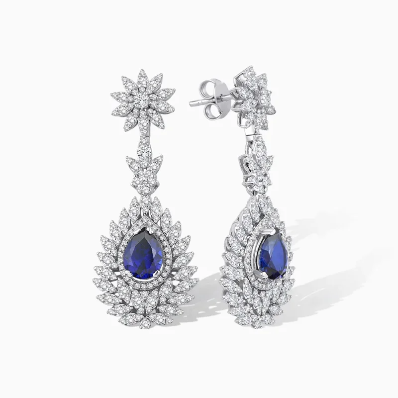 5.02 ct Safir Küpe