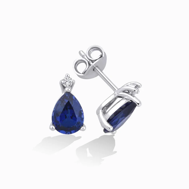 2.94 ct Safir Küpe