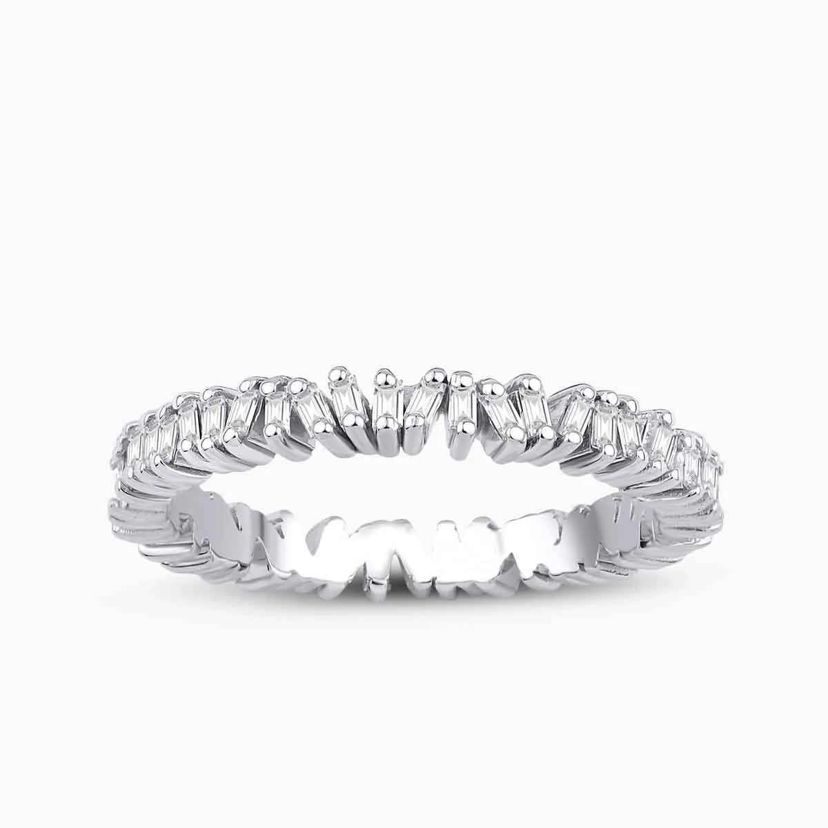 0.43 ct Pırlanta Baget Yüzük