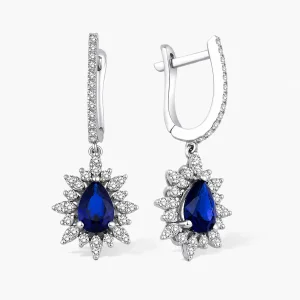 2.28 ct Safir Küpe