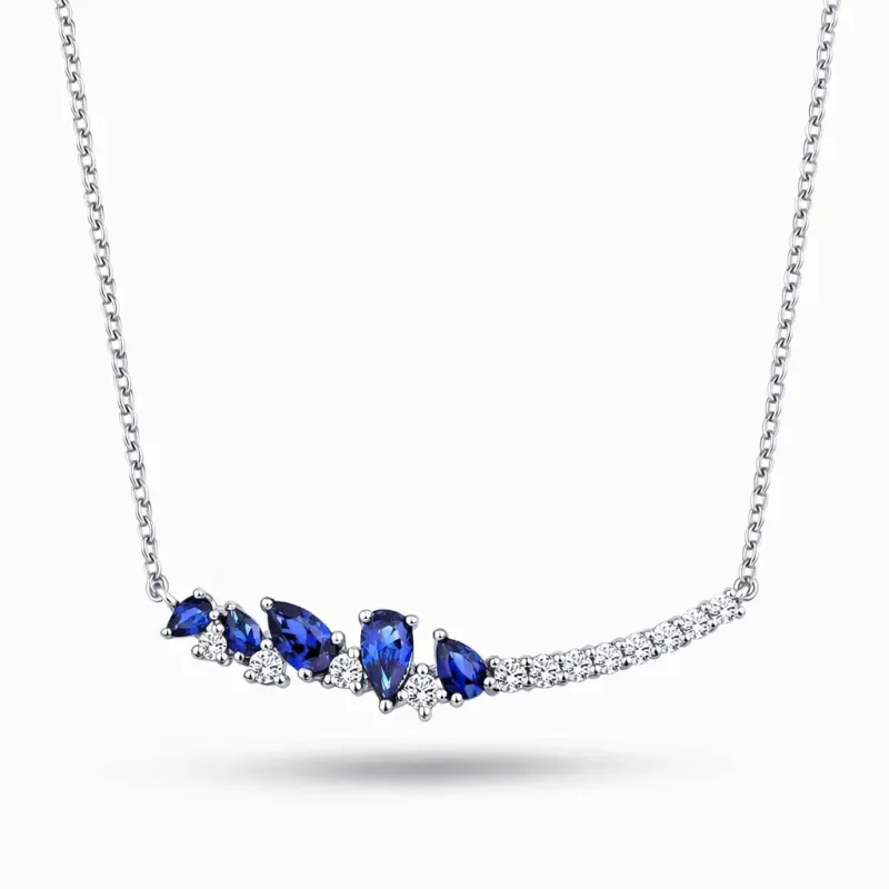 0.97 ct Safir Kolye