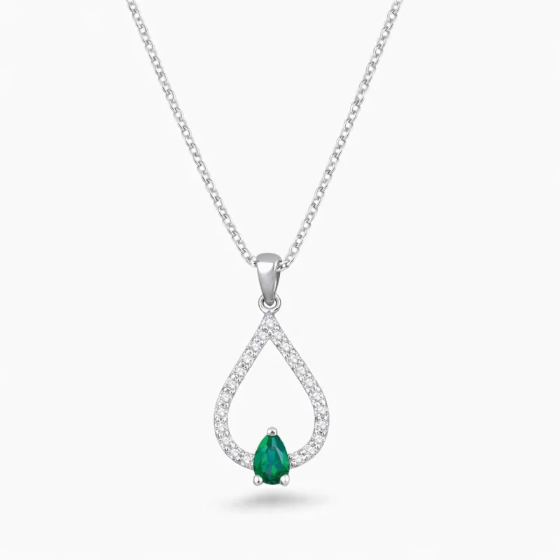 0.27 ct Zümrüt Kolye