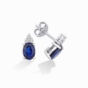 1.92 ct Safir Küpe