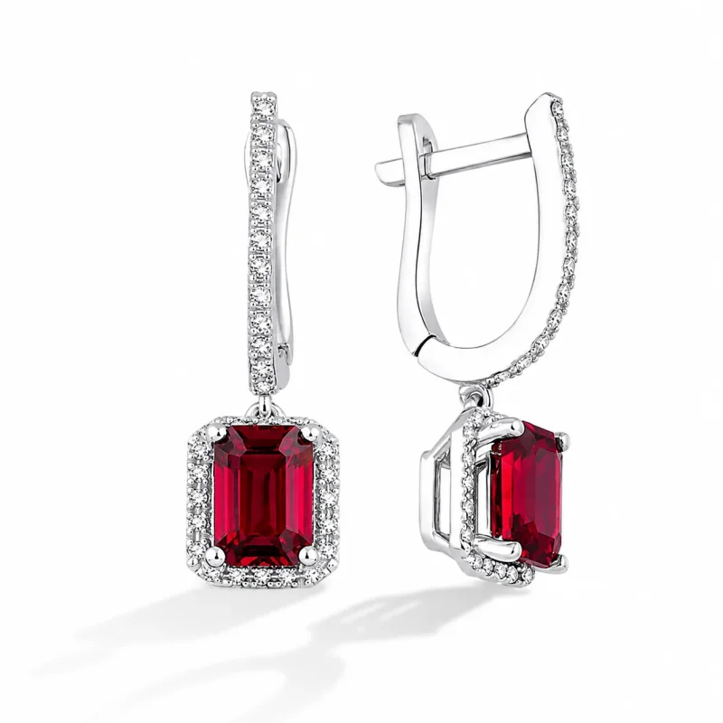 2.73 ct Yakut Küpe