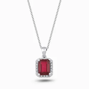 1.32 ct Yakut Kolye