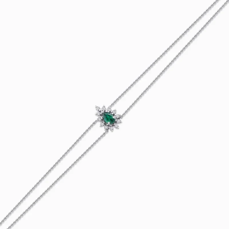 0.25 ct Zümrüt Bileklik