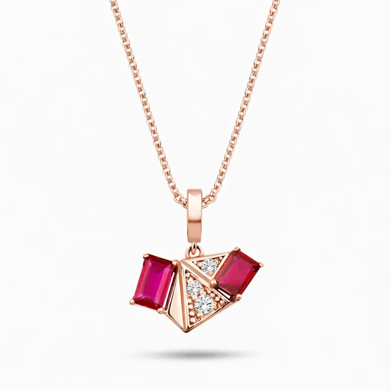 0.59 ct Yakut Kolye