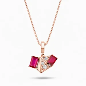 0.59 ct Yakut Kolye