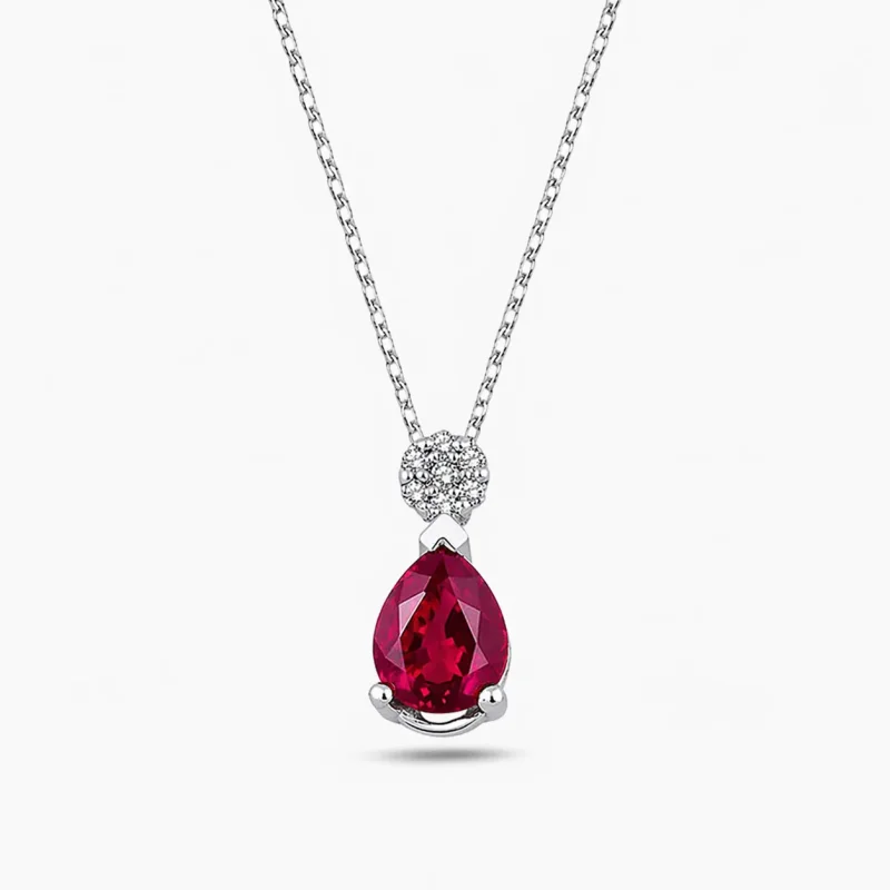 0.55 ct Yakut Kolye