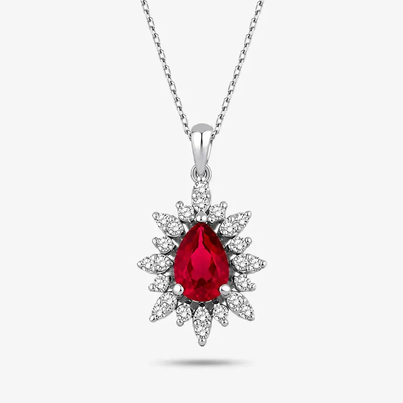 1.07 ct Yakut Kolye