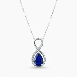 0.89 ct Safir Kolye