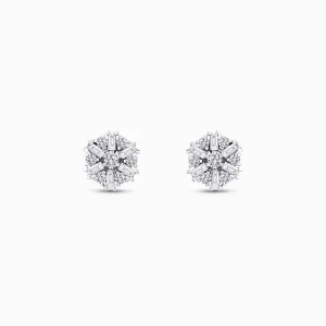 0.22 ct Pırlanta Baget Küpe