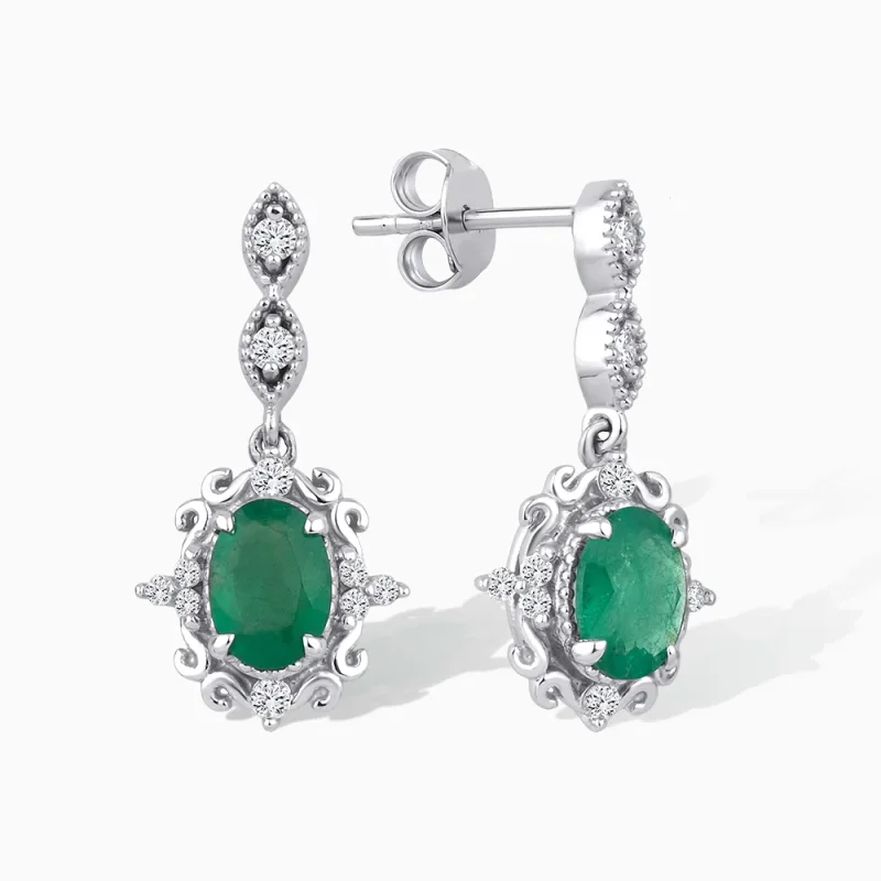1.83 ct Zümrüt Küpe