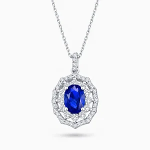 1.25 ct Safir Kolye