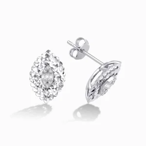 0.16 ct Pırlanta Baget Küpe