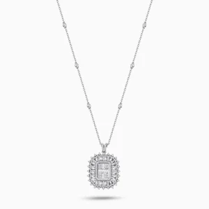 1.75 ct Pırlanta Baget Kolye