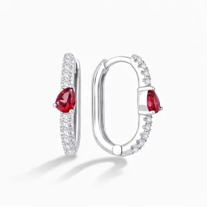 0.49 ct Yakut Küpe