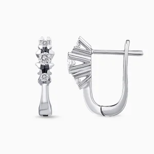 0.26 ct Pırlanta Tria Küpe
