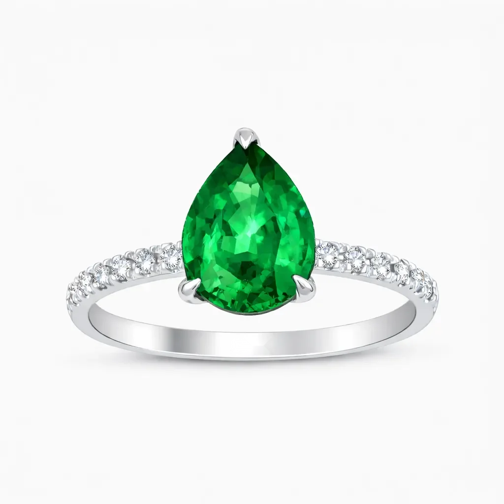 1.44 ct Zümrüt Yüzük