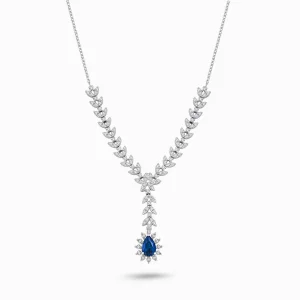 1.21 ct Safir Kolye