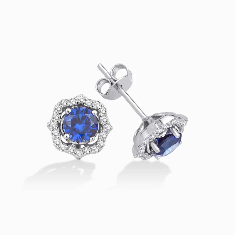 1.54 ct Safir Küpe